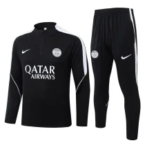 26-27 PSG Black Half Pull Tracksuit #B26033(半拉链)