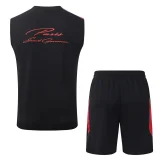 26-27 PSG Black Tank top and shorts suit #D26050