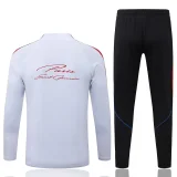 26-27 PSG White Red Half Pull Tracksuit #B26053(半拉链)