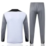 26-27 PSG White Gray Half Pull Tracksuit #B26032(半拉链)
