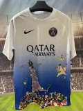 26-27 PSG White Blue Joint Edition Training shirts
