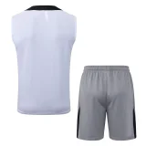26-27 PSG White Tank top and shorts suit #D26027