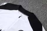26-27 PSG White Gray Half Pull Tracksuit #B26032(半拉链)