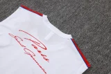 26-27 PSG White Tank top and shorts suit #D26039