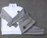 26-27 PSG White Kids Jacket Tracksuit #E26038(童装)