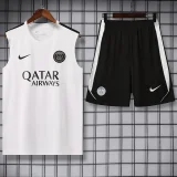 26-27 PSG White Tank top and shorts suit
