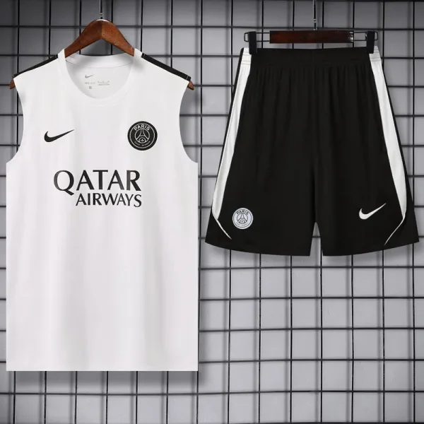 26-27 PSG White Tank top and shorts suit