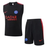 26-27 PSG Black Tank top and shorts suit #D26050