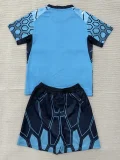 26-27 Marseille Blue Goalkeeper Kids Soccer Jersey