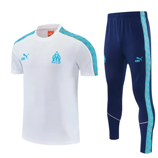 26-27 Marseille White Short shirts and Long trousers Suit (圆领)
