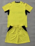 26-27 Marseille Yellow Goalkeeper Kids Soccer Jersey
