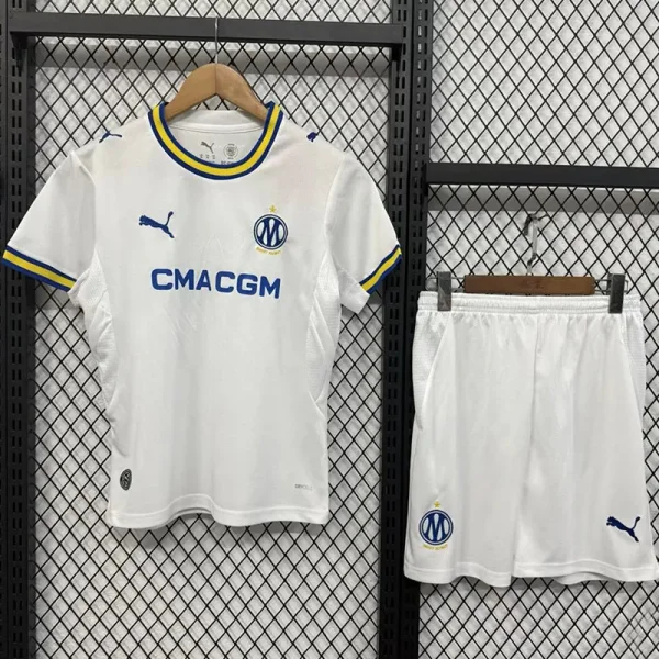 26-27 Marseille Home Kids Soccer Jersey