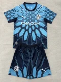 26-27 Marseille Blue Goalkeeper Kids Soccer Jersey