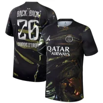 25-26 PSG Jordan Night Edition Have 2 Stars Champions of Europe 26 Fans Soccer jersey