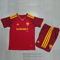 26-27 Roma Home Kids Soccer Jersey