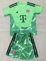 26-27 Bayern Green Goalkeeper Kids Soccer Jersey
