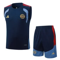 26-27 Bayern Royal blue Tank top and shorts suit #D26041