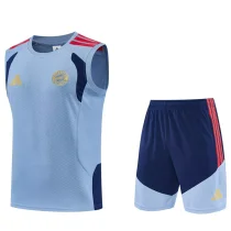 26-27 Bayern Gray Blue Tank top and shorts suit