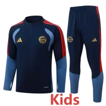 26-27 Bayern Royal blue Kids Half Pull Tracksuit #E26074(童装)(半拉链)