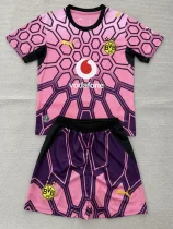 26-27 Dortmund Pink Goalkeeper Kids Soccer Jersey
