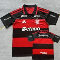 26-27 Flamengo Home (Print Sponsors) Fans Soccer Jersey