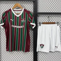 26-27 Fluminense Home Kids Soccer Jersey