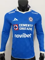 26-27 Cruz Azul Home Long Sleeve Player Version Soccer Jersey (长袖球员)