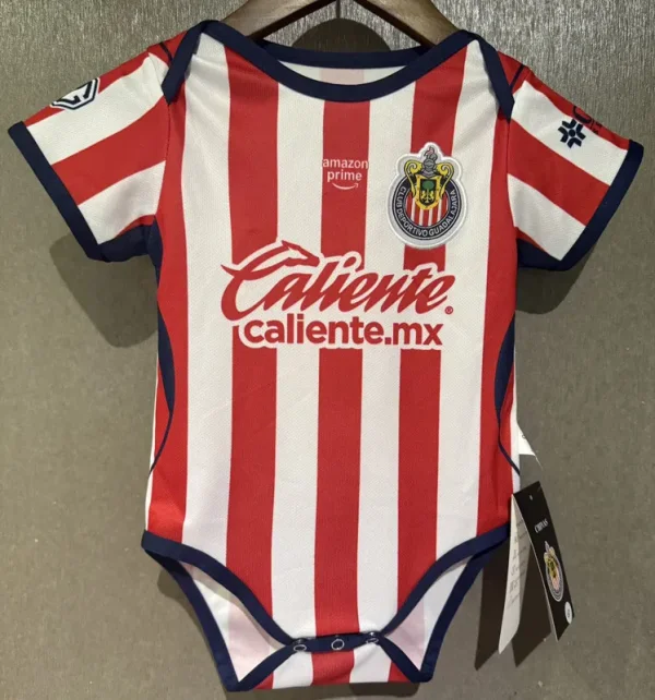 26-27 Chivas Guadalajara Home Baby Infant Crawl Suit