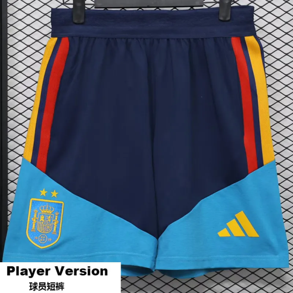 26-27 Spain Royal blue Player Version Shorts Pants(球员短裤)