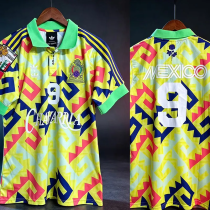 26-27 Mexico #9 Joint Edition Yellow Training shirts