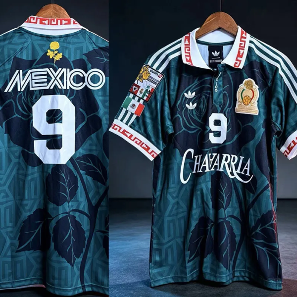 26-27 Mexico #9 Joint Edition Green Training shirts