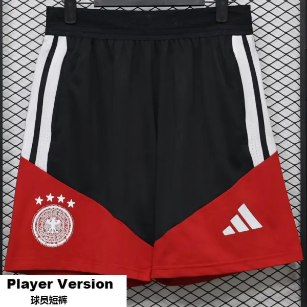 26-27 Germany Black Red Player Version Shorts Pants(球员短裤)