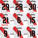 26-27 River Plate Home Long Sleeve Player Version Soccer Jersey (长袖球员)