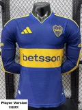 26-27 Boca Home Long Sleeve Player Version Soccer Jersey (长袖球员)