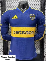 26-27 Boca Home Long Sleeve Player Version Soccer Jersey (长袖球员)