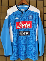2019-2020 Napoli Home Long Sleeve Retro Soccer Jersey (长袖)