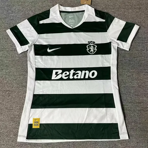 26-27 Sporting Lisbon Home Women Soccer Jersey (女)