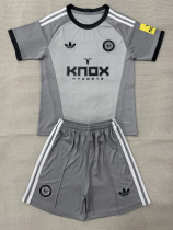 26-27 Newcastle Grey Goalkeeper Kids Soccer Jersey
