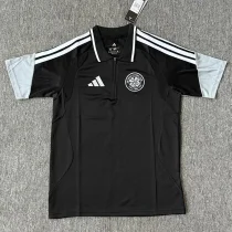 26-27 Celtic Black Polo Short Sleeve (半拉链)