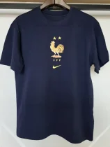 26-27 France Royal blue High Quality Casual T-Shirt #黄标