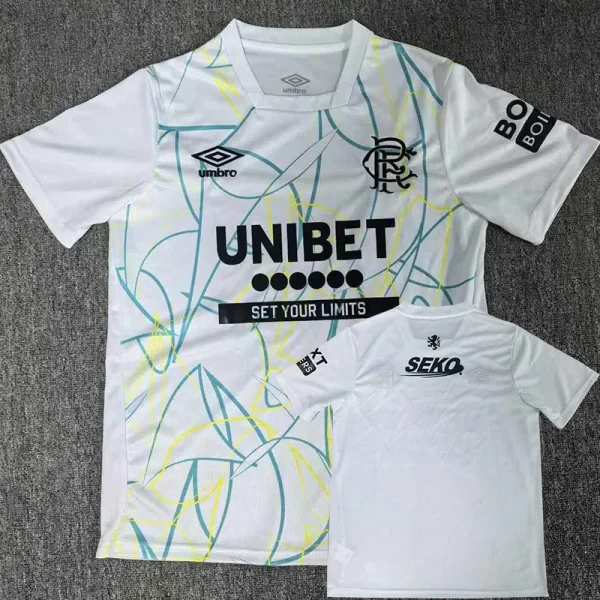 26-27 Rangers White Goalkeeper Fans Soccer Jersey