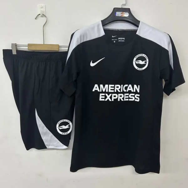 26-27 Brighton Black Training Short Suit