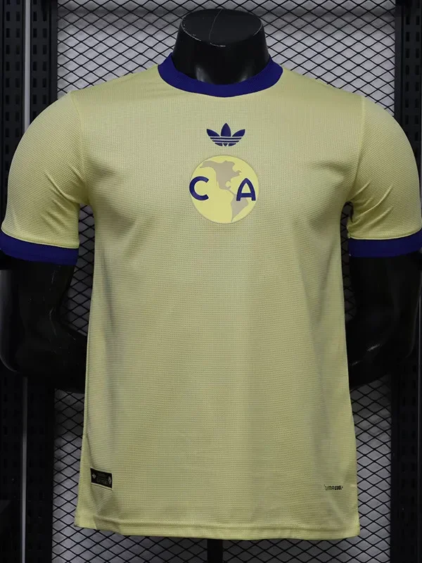26-27 Club America 110th Anniversary Yellow Player Version Soccer Jersey