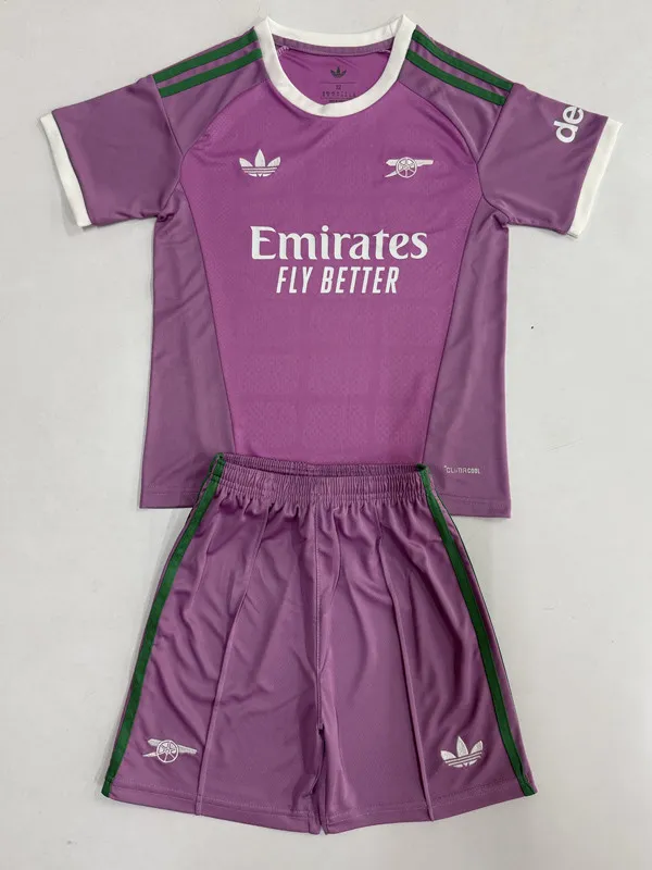 26-27 ARS Pink Purple Goalkeeper Kids Soccer Jersey