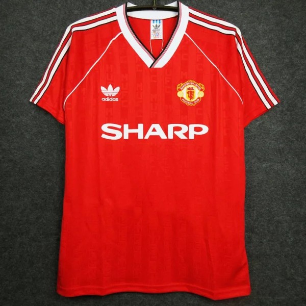1988-1990 Man Utd Home Retro Soccer Jersey