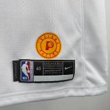 2019-2000 Indiana Pacers HALIBURTON #0 White Retro Top Quality Hot Pressing NBA Jersey