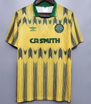 1991-1993 Celtic Away Yellow Retro Soccer Jersey 1991-1993 Celtic Away Yellow Retro Soccer Jersey
