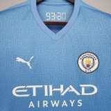 21-22 Man City 1:1 Home Fans Soccer Jersey
