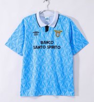 1991-1992 Lazio Home Retro Blue Soccer Jersey 1991-1992 Lazio Home Retro Blue Soccer Jersey