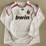 2006-2007 ACM Away White Long Sleeve Retro Soccer Jersey(带决赛小字)